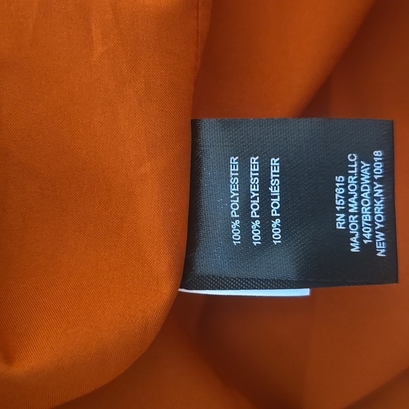 NWT Tahari ASL Burnt Orange Pleated Trim Tie Neck Dress Size 14 - Picture 9 of 15